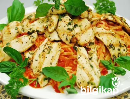 Domatesli Fesleğenli Tavuk Tarifi  Et Yemekleri Tarifler Tavuk Yemekleri