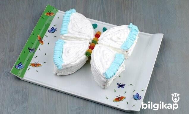 Kelebekli Pasta  Tarifler Yaş Pasta Tarifleri