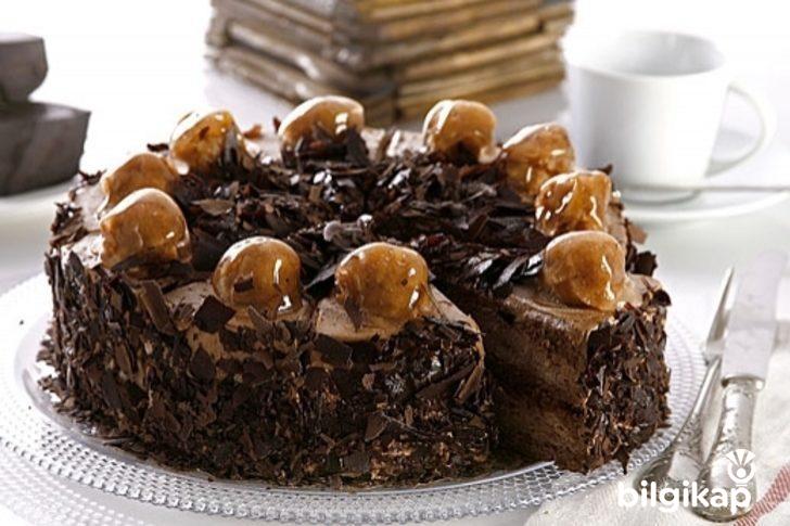 Kestane Şekerli Pasta  Tarifler Yaş Pasta Tarifleri