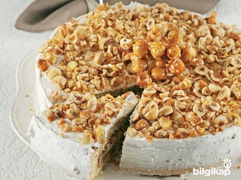 Krokanlı Bisküvi Pastası  Tarifler Yaş Pasta Tarifleri