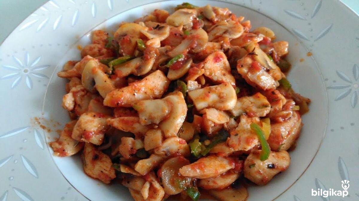 Mantarlı Tavuk İncik Tarifi  Et Yemekleri Tarifler Tavuk Yemekleri